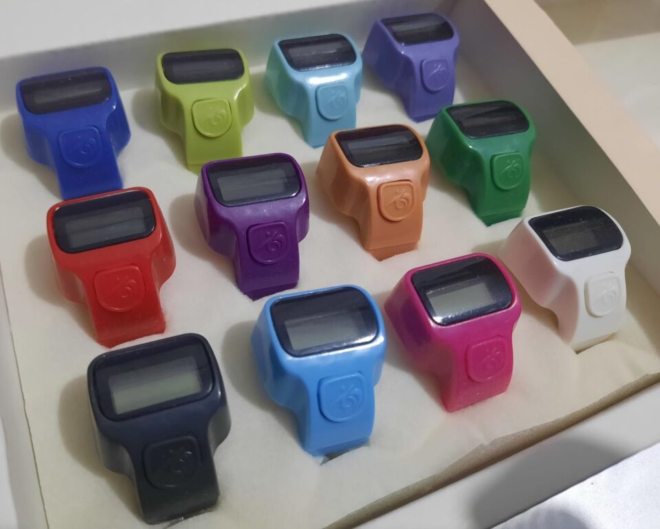 Zikirmatik, Yüzük Parmak Zikirmatik, Ekran Işıklı (6'lıSet) Karışık Renk