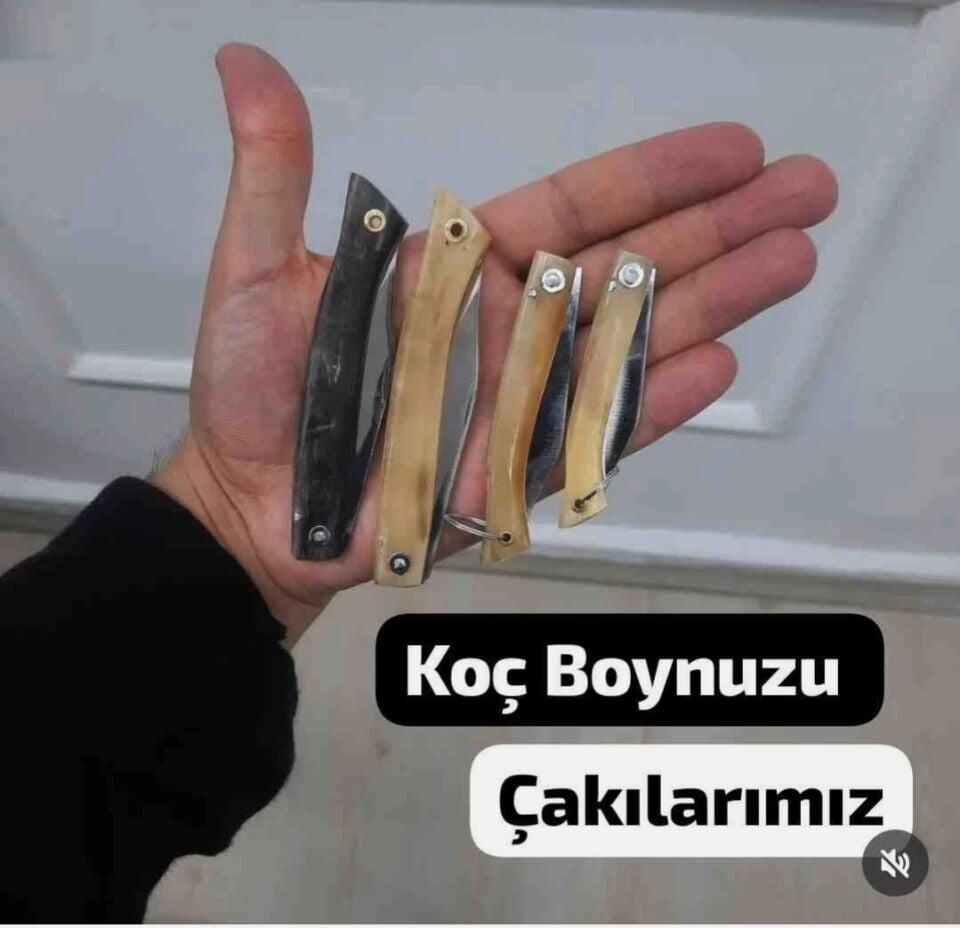 Koç Boynuzu Saplı Çelik Çakılarımız 3'lü Set