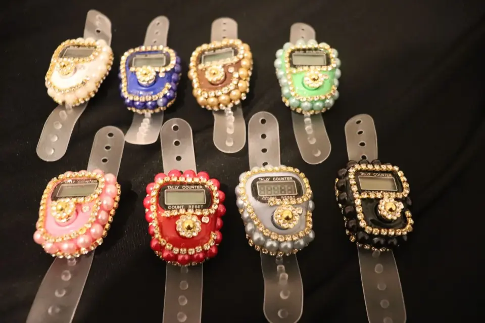 Taşlı, Boncuklu Düğmeli Zikirmatik, Hac ve Umre Hediyelik (30'lu Set)