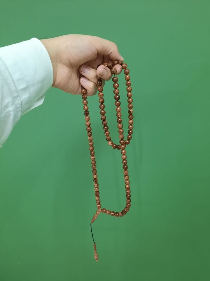 Kuka 10 mm 99'luk Yuvarlak Kesim Tesbih, Cilasız, Orijinal