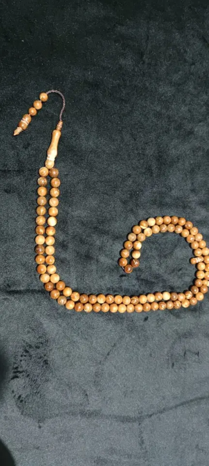 Kuka 9 mm 99'luk Yuvarlak Kesim Tesbih, Cilasız, Orijinal