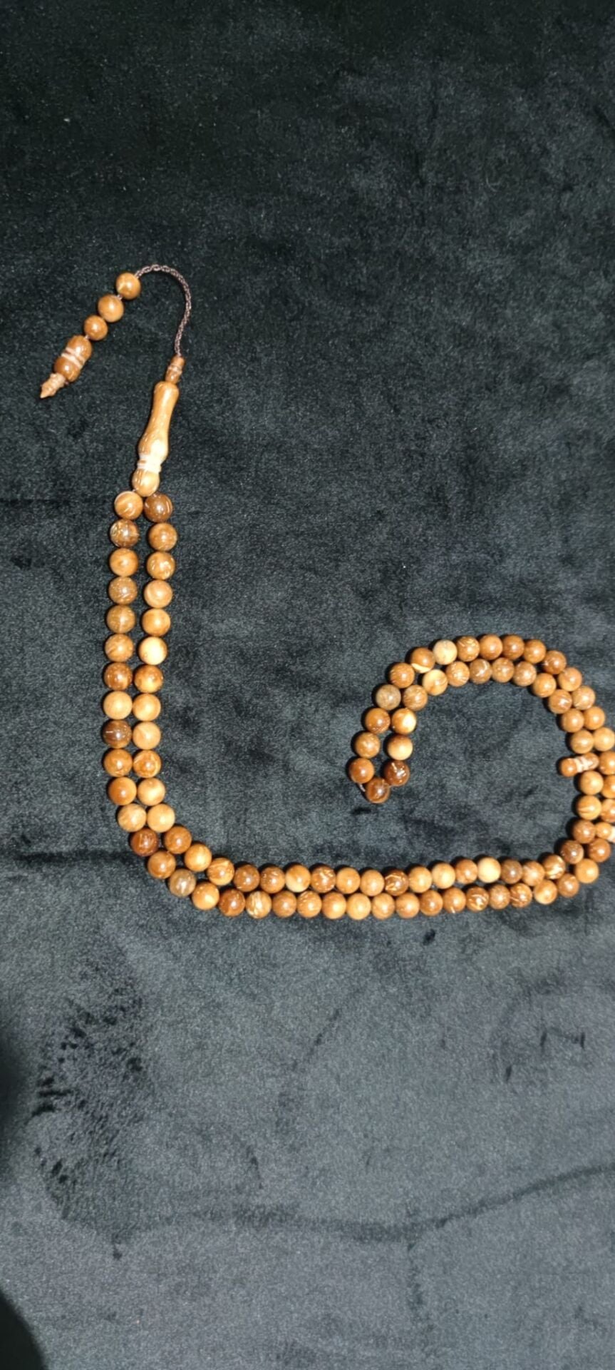 Kuka 9 mm 99'luk Yuvarlak Kesim Tesbih, Cilasız, Orijinal