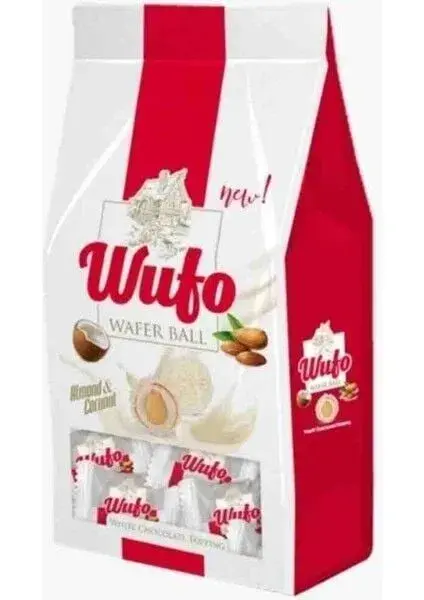 Wufo Hindistan Cevizli Bademli Gofret (Toplam 750 Gr)
