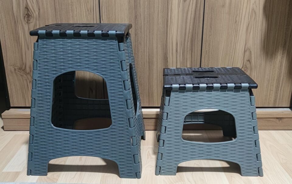 Pratik Büyük Katlanabilir Tabure - Katlanır Kamp Tabure - Piknik Tabure