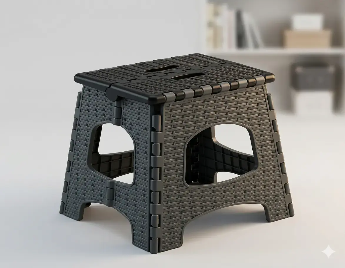 Pratik Küçük Katlanabilir Tabure - Katlanır Kamp Tabure - Piknik Tabure GRİ