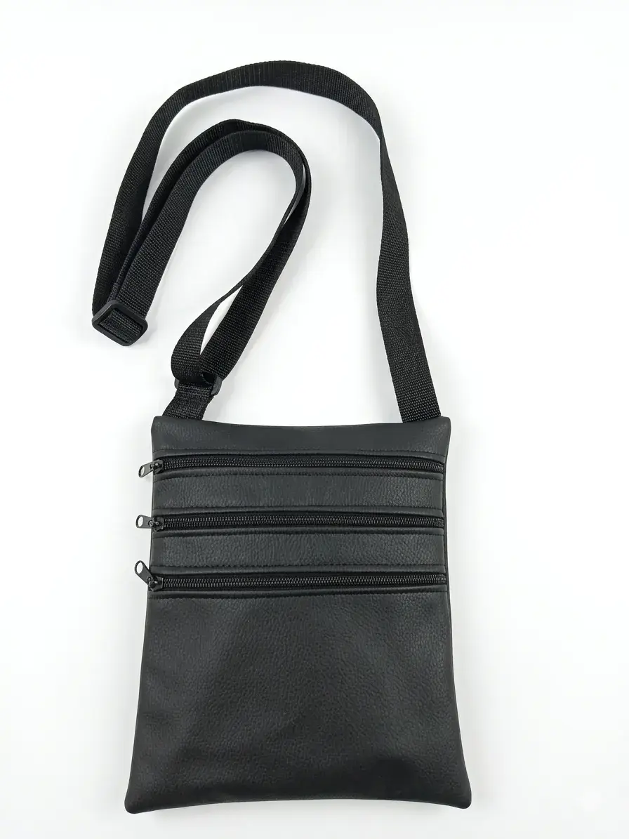 3 Cepli Boyun Askılı Para Cüzdanı - Yerli Üretim