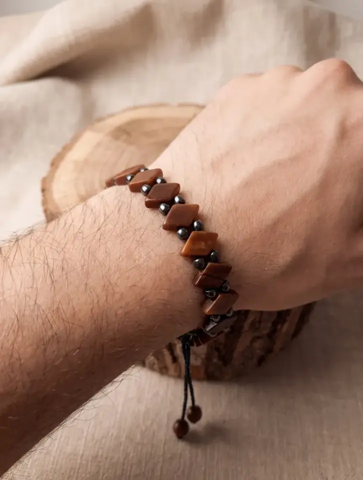 Üçgen Model Özel Tasarım Kuka Bileklik