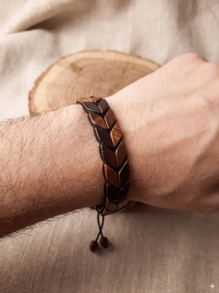 Ayarlanabilir Kuka Doğal Bileklik